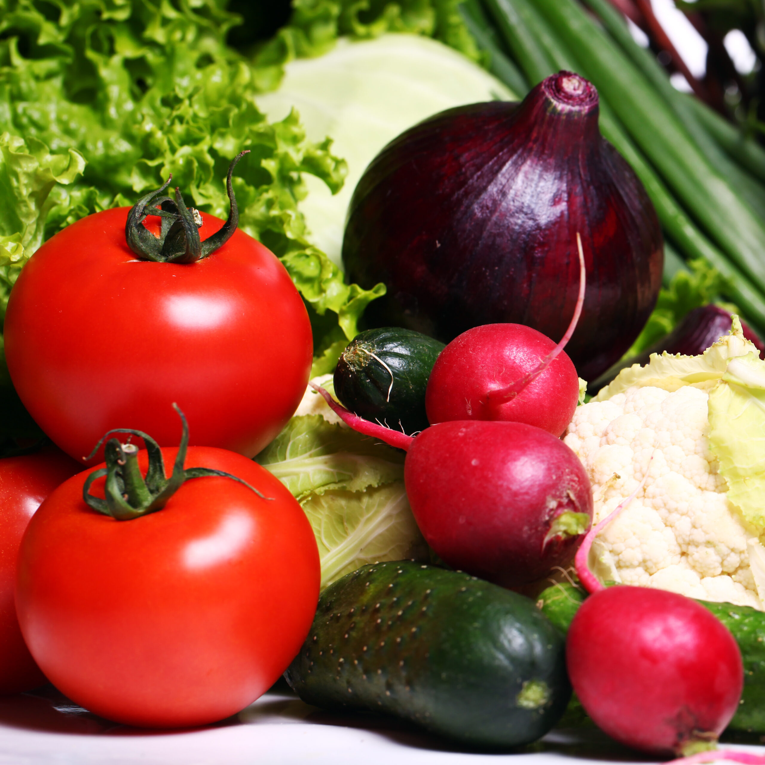 Pile of fresh vegetables